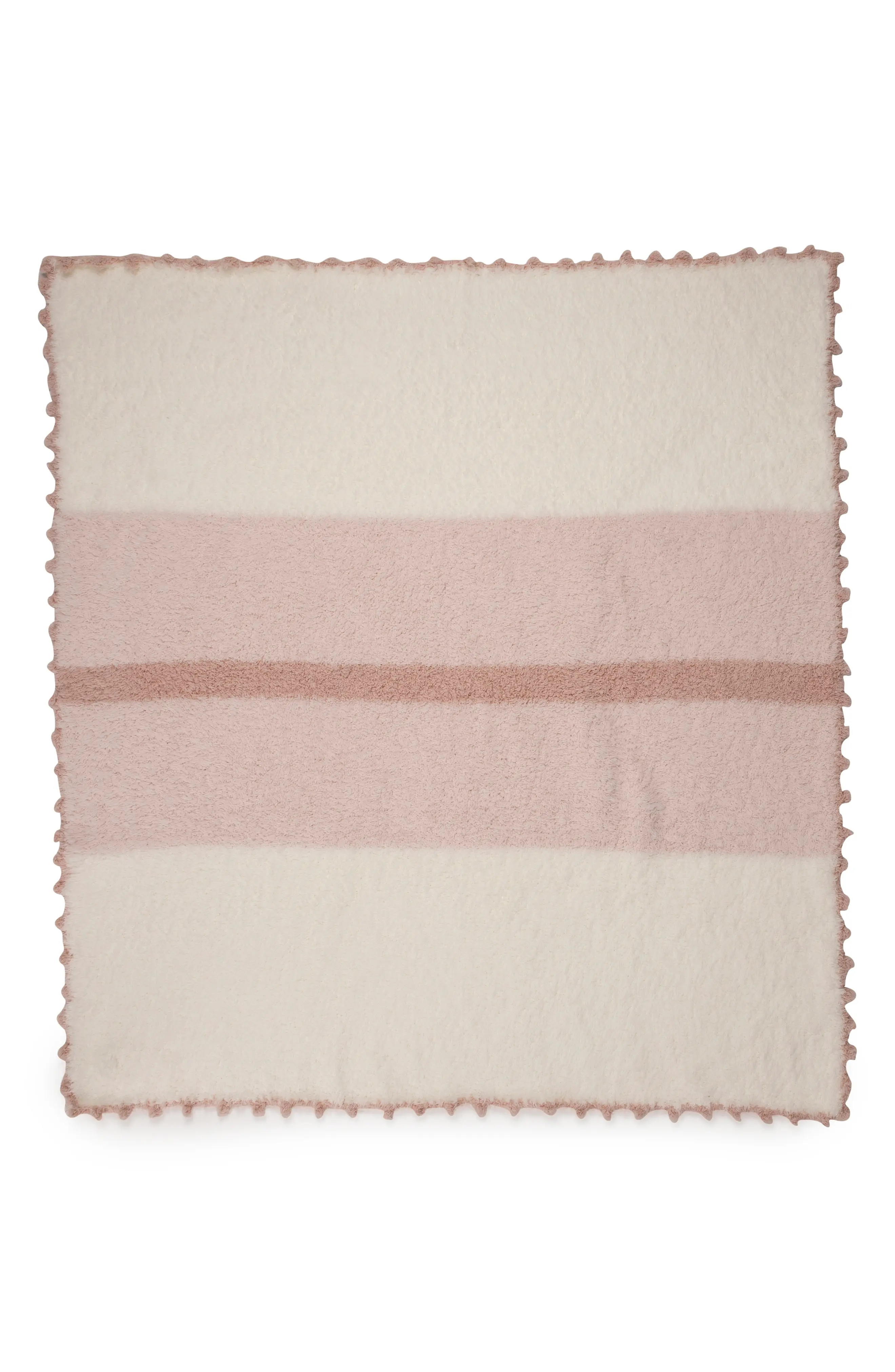 Barefoot Dreams(R) CozyChic(TM) Stripe Baby Blanket in Pink at Nordstrom | Nordstrom