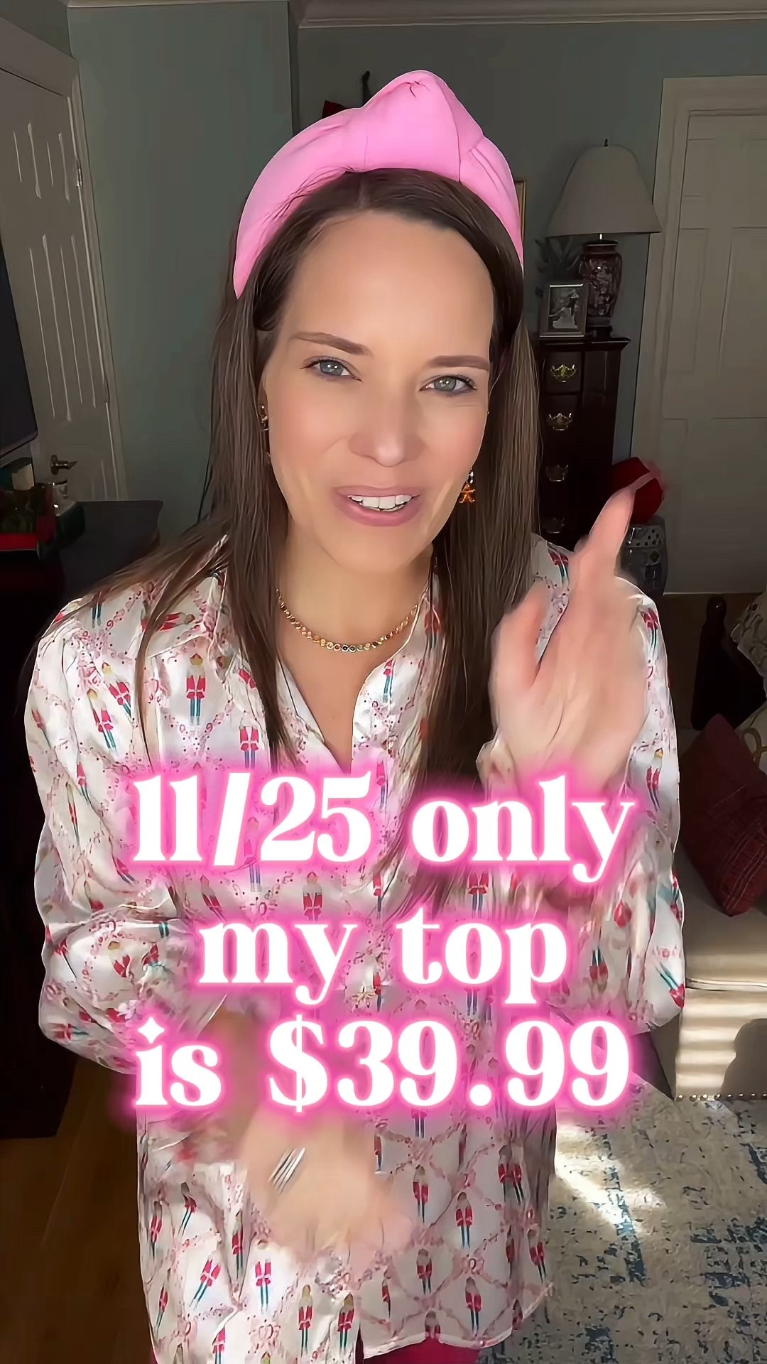 Pink Nutcracker Holiday Look 🎀✨


A festive Nutcracker-inspired outfit that’s all things pink and merry 💗✨ My top is $39.99 today only (!!) and such a fun piece for holiday parties, school events, or girly Christmas photos. I paired it with bright pink corduroy flare pants, glossy pink flats, and my favorite knotted headband to pull the whole look together. Added the cutest BaubleBar gingerbread earrings + charm bracelets for a little extra sprinkle of Christmas magic.

Perfect for gifting, holiday gatherings, classroom parties, Nutcracker performances, or just adding some sparkle to your December wardrobe 🎄🎀

nutcracker top, holiday outfit, pink christmas outfit, baublebar jewelry, gingerbread earrings, festive fashion, holiday party look, bright pink pants, corduroy flares, christmas style inspo, pink headband, winter outfits, girly holiday style, christmas gifting ideas

#LTKSaleAlert #LTKootd #LTKHoliday #LTKCyberWeek

#LTKCyberWeek #LTKPlusSize #LTKHoliday