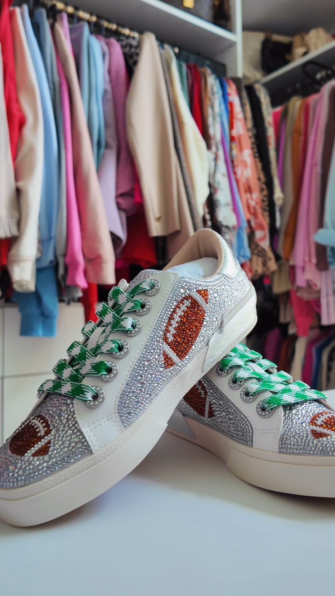 Loving my new Betsey Johnson football low top sneakers! I need to switch out the laces to something a little more Pittsburgh though…

#LTKSeasonal