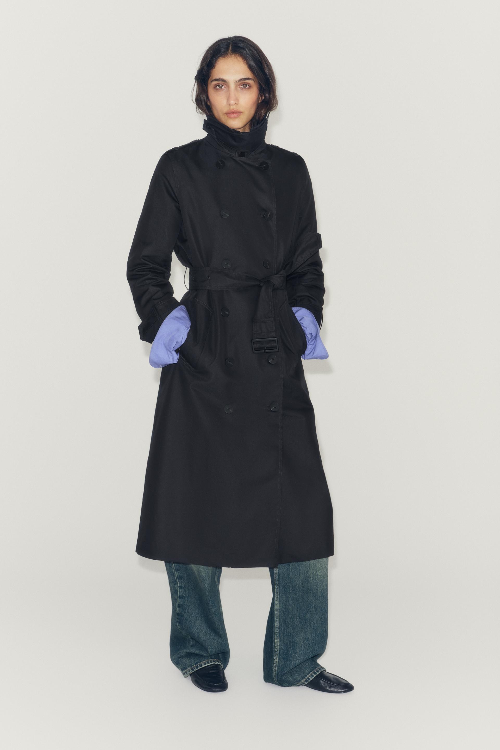 Zara - Trench Cintura Water Repellent Zw Collection - Nero - M - Donna | Zara IT