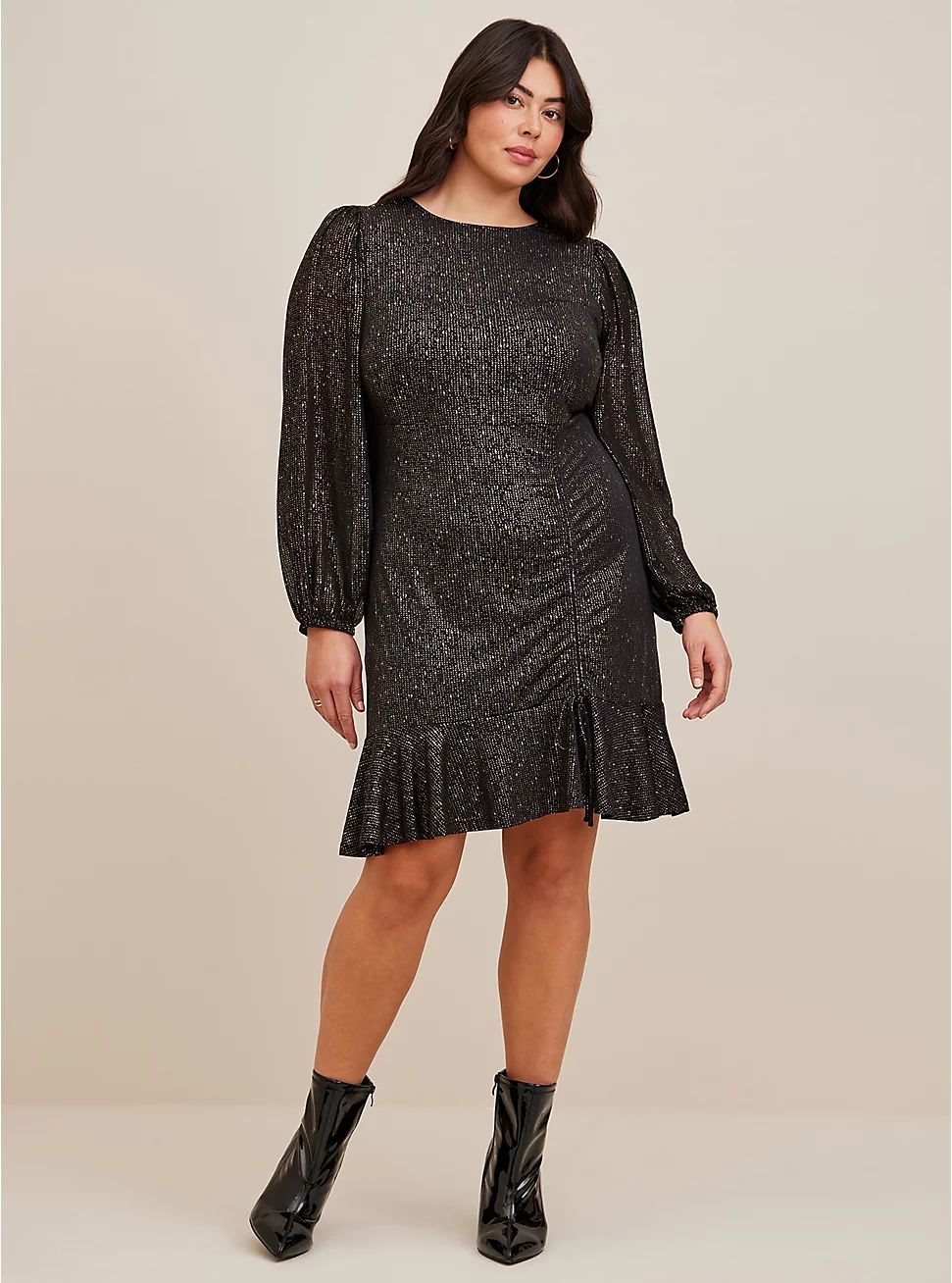 Mini Studio Knit Ruched Dress | Torrid (US & Canada)