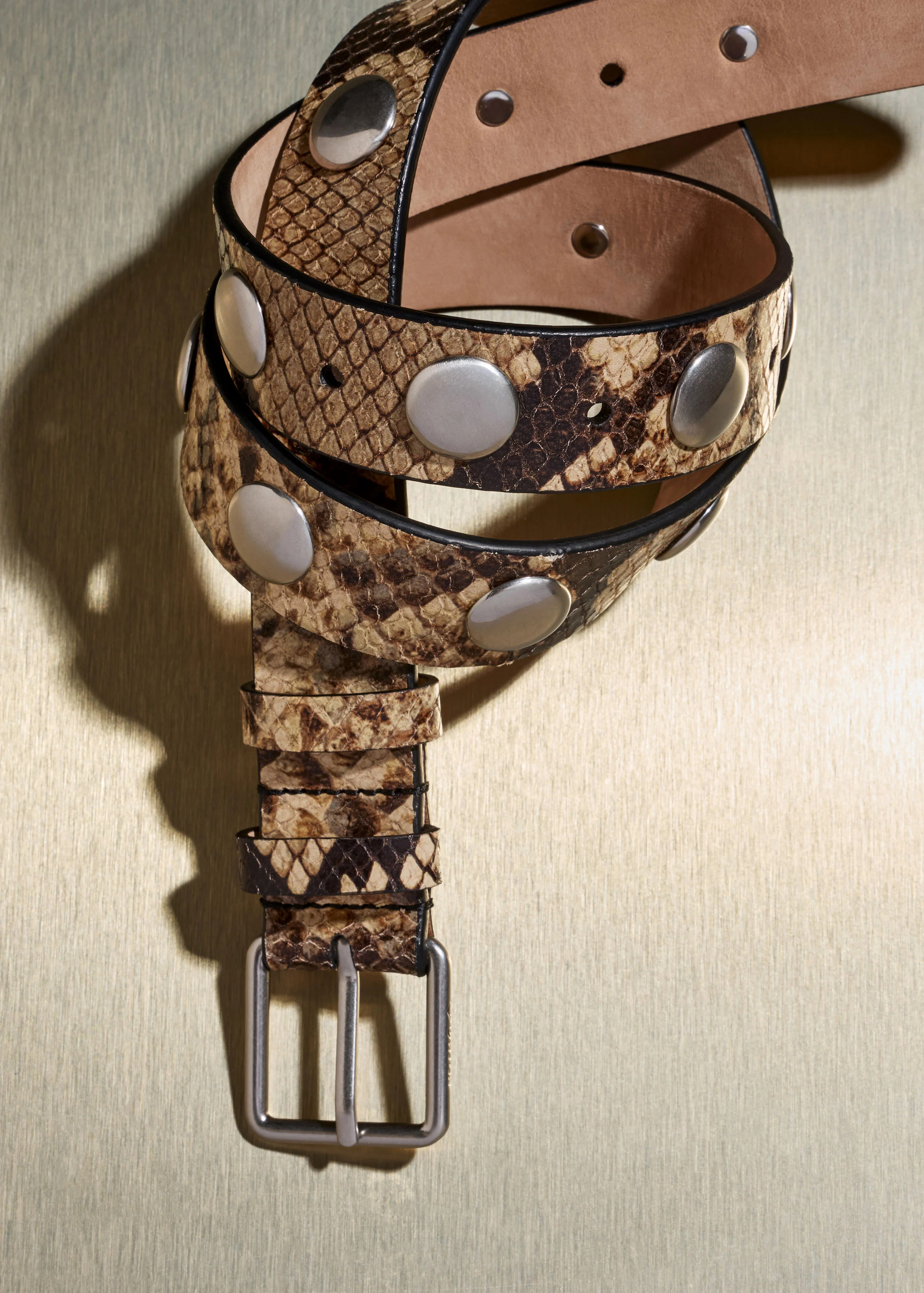 Studded Belt Italian Leather | ME+EM US