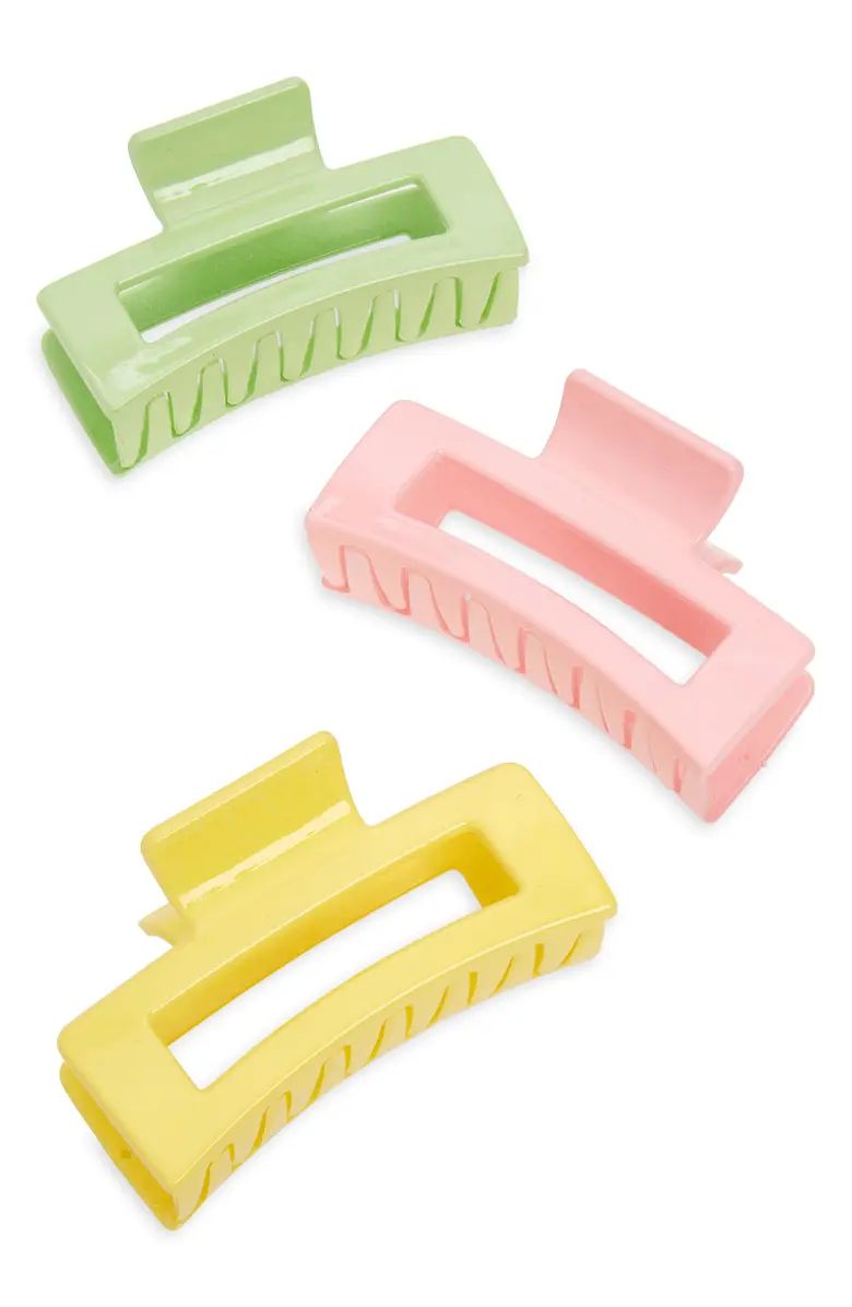 Capelli New York Kids' Assorted 3-Pack Claw Hair Clips | Nordstrom | Nordstrom