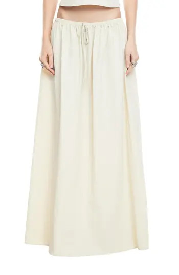 LIONESS Sweet Escape Maxi Skirt in Oyster at Nordstrom Rack, Size X-Large | Nordstrom Rack