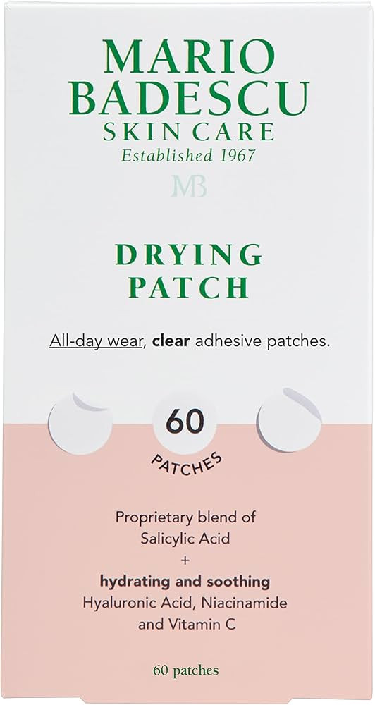 Mario Badescu Drying Patch Blemish Covering, Invisible Spot Treatment, Absorbing All Day Polymer ... | Amazon (US)
