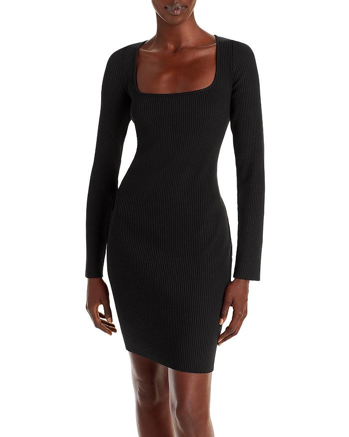Long Sleeve Square Neck Mini Dress | Bloomingdale's (US)