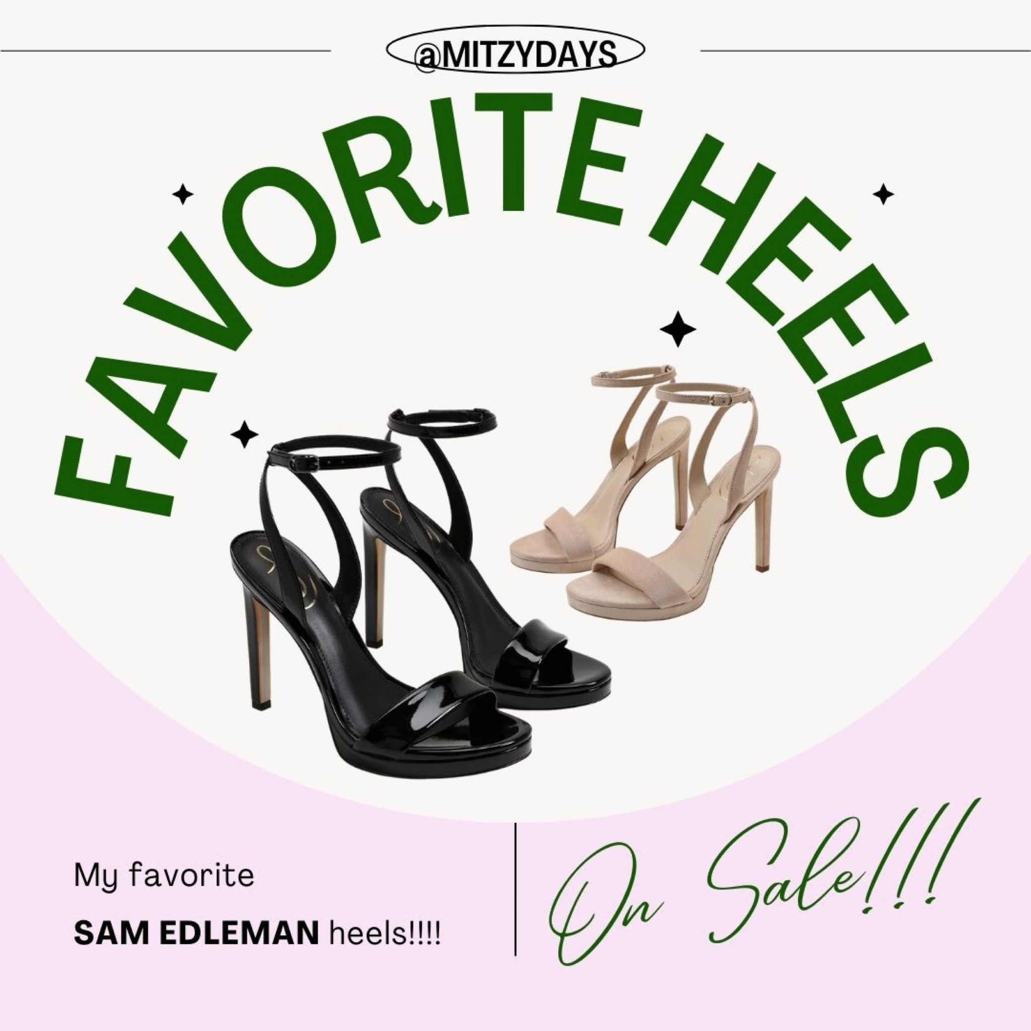 I have these heels in my closet and I absolutely love them ! They’re so comfortable and stylish at the same time. They are on sale right now !!! 

#LTKFind #LTKsalealert #LTKbump