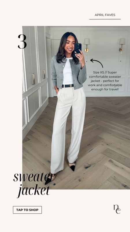 April best seller! Wearing size xs tank, xs sweater jacket and 2 long trousers 


Casual outfit 
Spring outfit 
Work wear
Office outfit 

#LTKworkwear #LTKstyletip #LTKfindsunder100