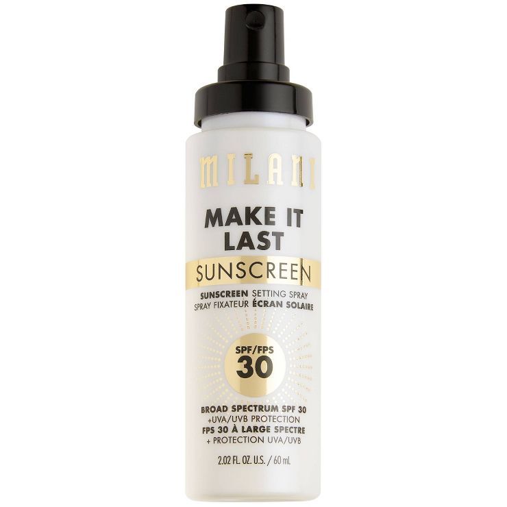 Milani Make It Last Sunscreen Setting Spray SPF 30 - Clear 110 - 2.02 fl oz | Target
