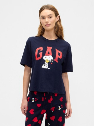 Peanuts Boxy Gap Logo T-Shirt | Gap Factory