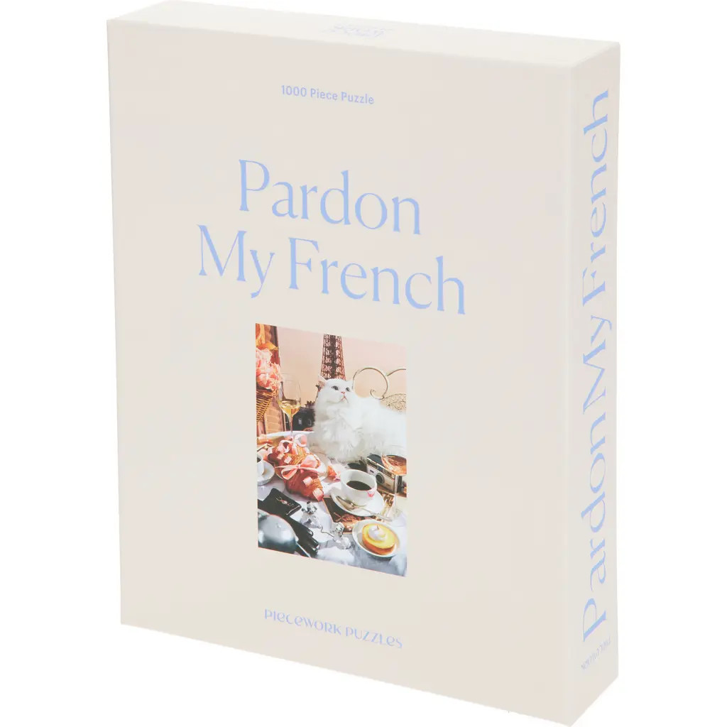 PIECEWORK PUZZLES Pardon My French 1000-Piece Puzzle in Pink at Nordstrom | Nordstrom