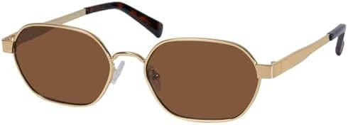 mosanana Trendy Retro Hexagon Sunglasses for Women Metal MS52593 | Amazon (US)