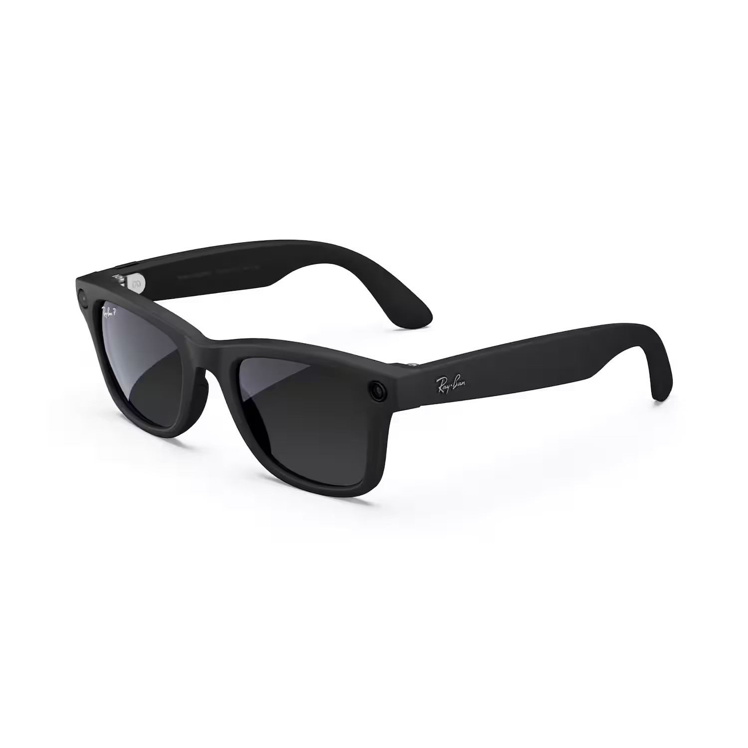 Ray-Ban Meta - Wayfarer — Polarized Gradient Graphite Lenses — 12 MP camera — Open Ear Speakers — Meta AI - Matte Black | Best Buy U.S.
