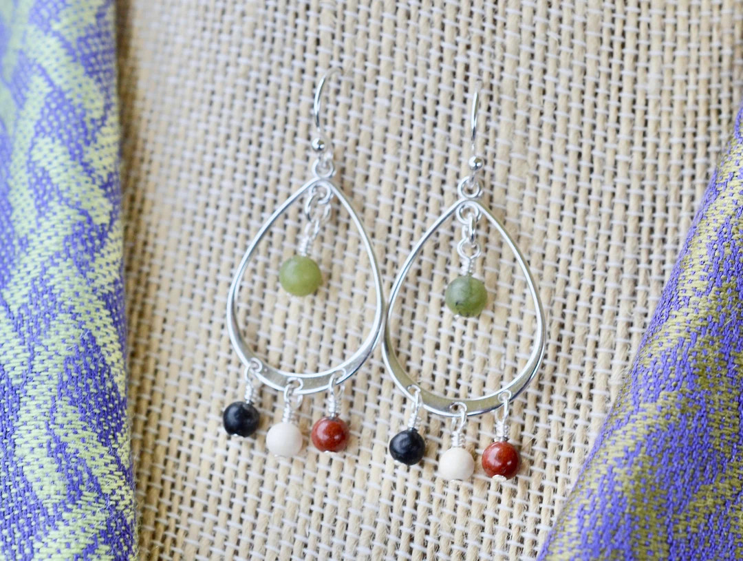 Four Provinces of Ireland Irish Marble Sterling Silver Earrings - Etsy | Etsy (US)