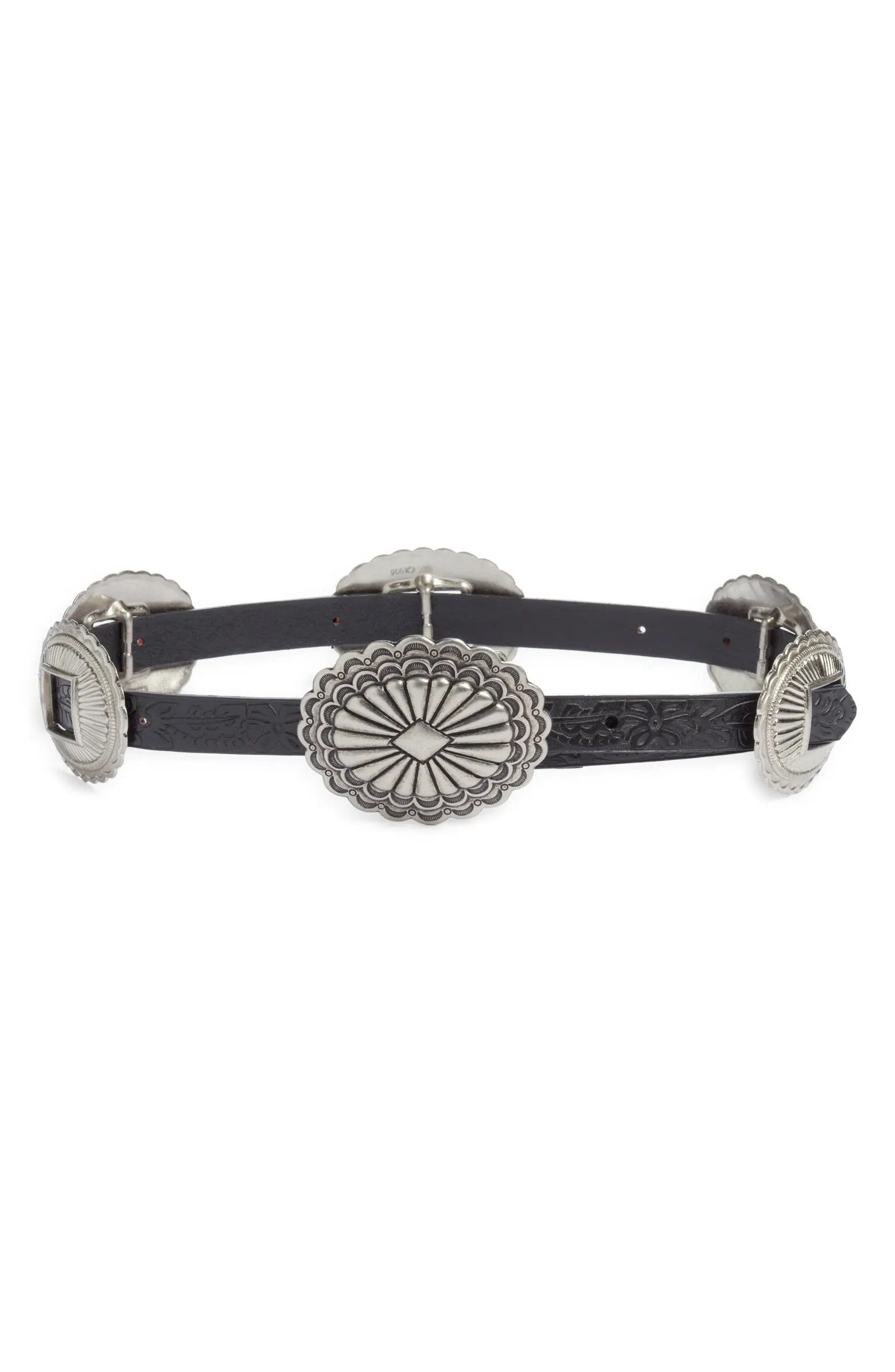 THE GREAT. & Stetson The Tooled Leather Concho Belt | Nordstrom | Nordstrom