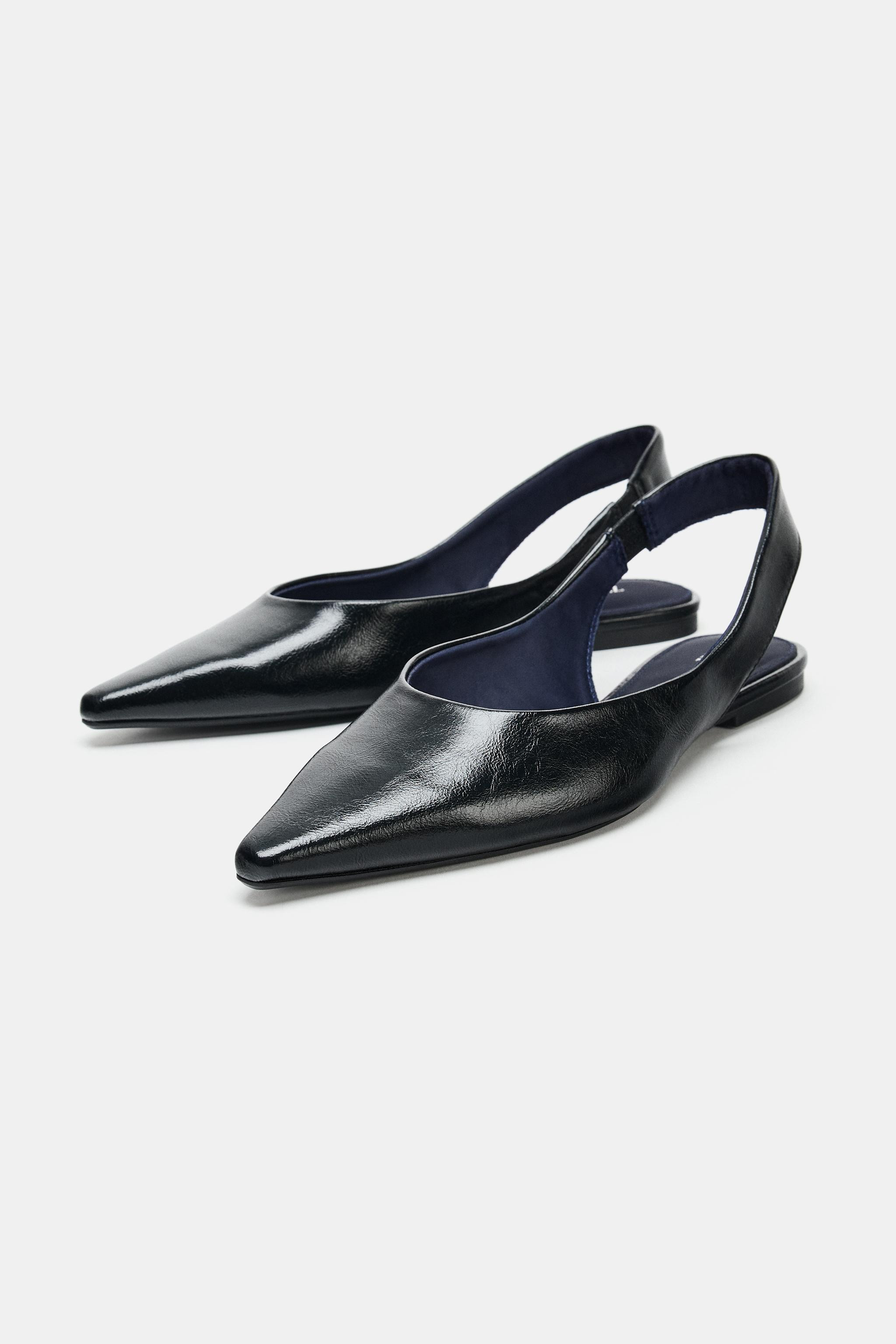 POINTED TOE SLINGBACK BALLET FLATS | Zara UK