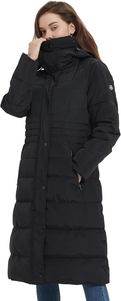 IKAZZ Women's Winter Coats, Thickened Warm Insulated Vegan Down Long Parka Jacket with Hood | Amazon (US)