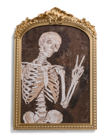 18x12 Playful Skeleton Wall Art | TJ Maxx