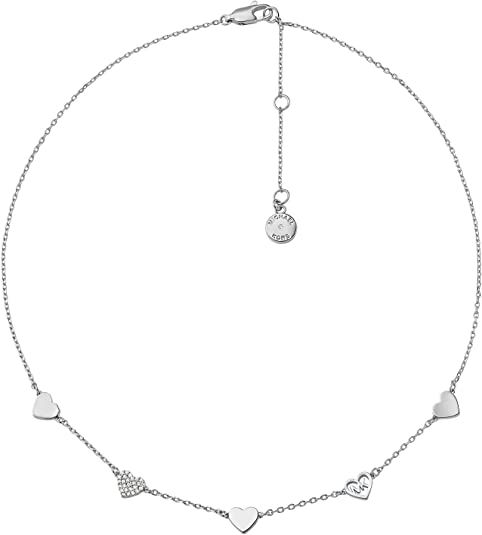 Michael Kors Women's Silver-Tone Brass Station Necklace (Model: MKJ7983040) | Amazon (US)