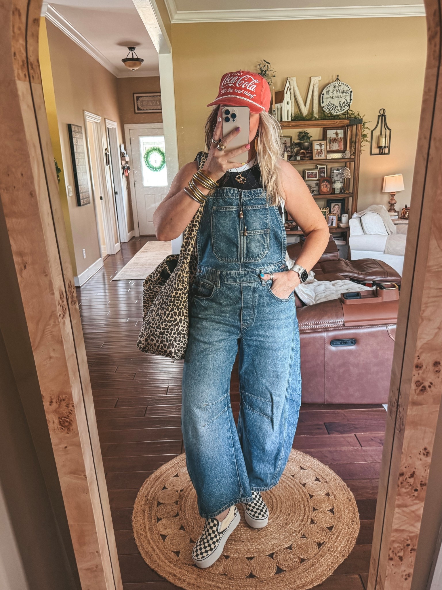 🥨 Necklace Save 40% @kcchicdesigns 
Overalls - M
Tank - M
Vans - I size down 

#LTKmomlife #LTKootd #LTKOver40