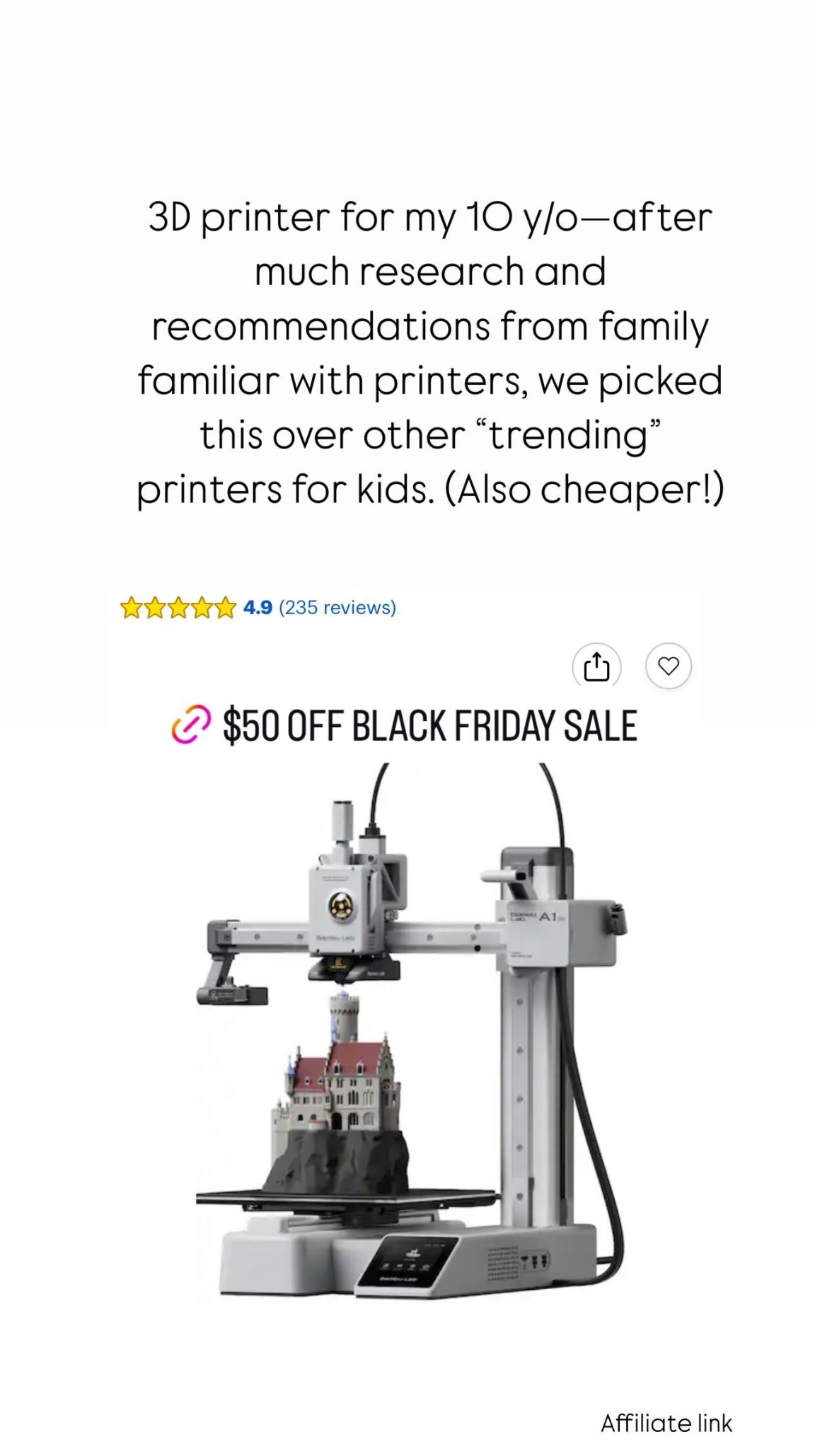 Black Friday deal for 3D printed, tech gifts, gifts for him, gifts for boys, gifts for preteen, teen gift guide, stem,


#LTKGiftGuide #LTKKids #LTKCyberWeek