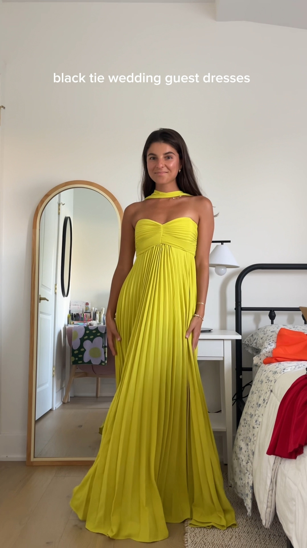 dress details! 
yellow/green: was a splurge, but so beautiful. wearing xs! 
Red: from renttherunway (code details coming soon- check back on IG or TikTok!!) 
Shiny blue: got it in store at Anthropologie, haven’t seen it on site yet! Brand name: mare mare 
olive ruffle: house of CB xs  

** linking some other beautiful dresses I came across!**

#LTKStyleTip #LTKSeasonal #LTKWedding