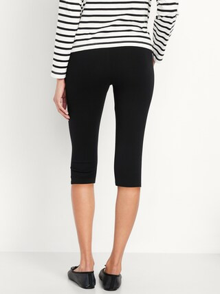 High-Waisted Fashion Layering Capri Legging | Old Navy (US)