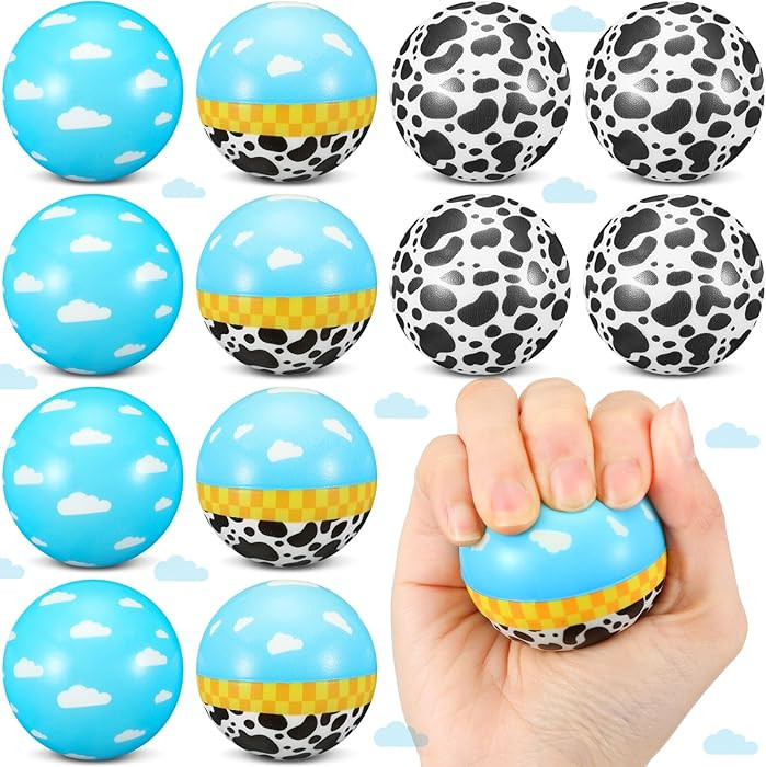 Soulchen Cartoon Story Party Favors Stress Balls, Blue Sky and White Cloud Cow Sensory Fidget Toy... | Amazon (US)