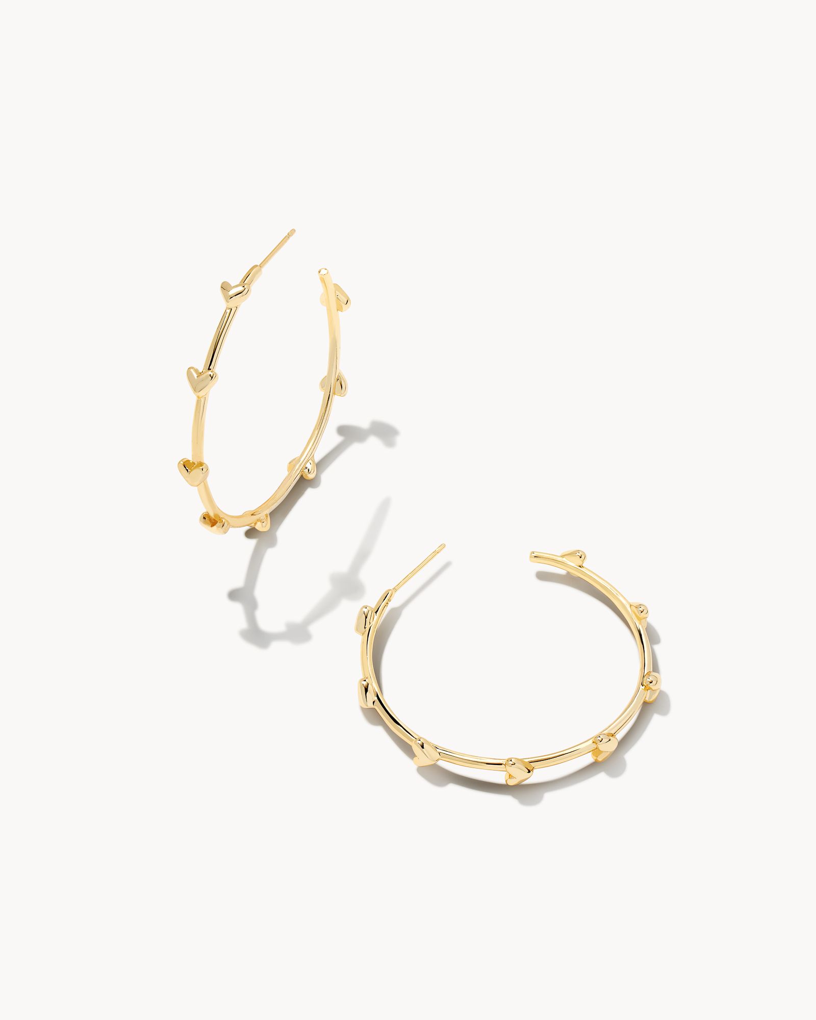 Haven Heart Hoop Earrings in Gold | Kendra Scott