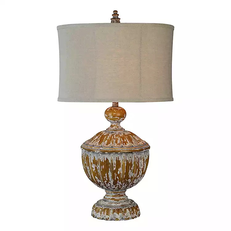 Distressed Natural Table Lamp | Kirkland's Home