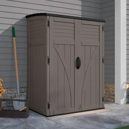 Suncast Vertical 4.42 ft. W x 2.71 ft D Plastic Tool Shed | Walmart (US)