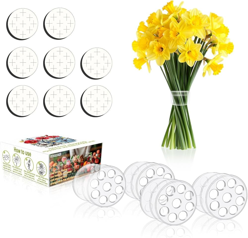 Nuomeisi Spiral Ikebana Stem Holder - 2024 Set of 4, Hanataba Flower Arranger Twist, Flower Stem ... | Amazon (US)