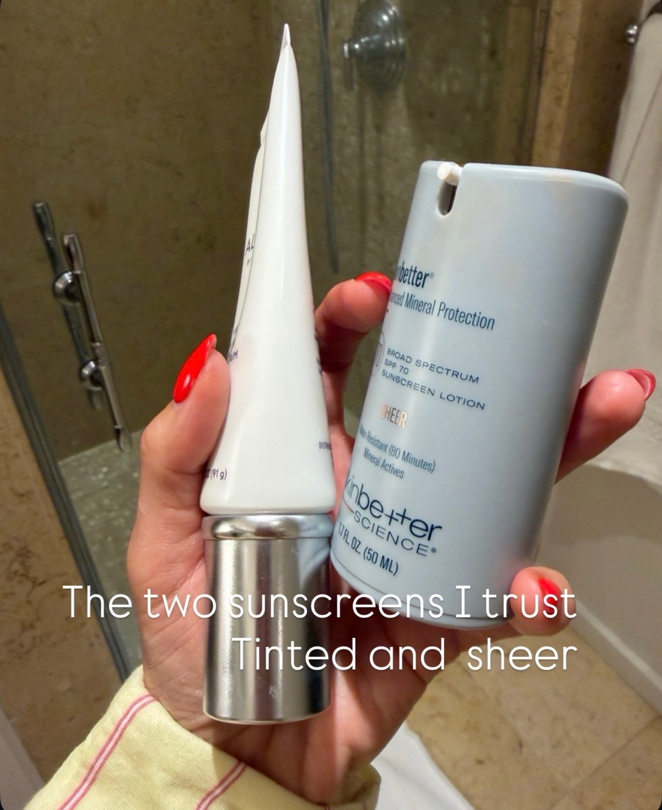 The two sunscreens I keep reaching for: one tinted and one sheer. Both give me the protection I want while fitting easily into my everyday beauty routine, whether I’m wearing makeup or keeping things simple.

Mineral sunscreen, tinted sunscreen, sheer sunscreen, SPF 70, daily sun protection, skincare routine, summer beauty, face sunscreen, clean beauty, vacation essentials, annabrstyle

#LTKgrwm #LTKOver40 #LTKBeauty