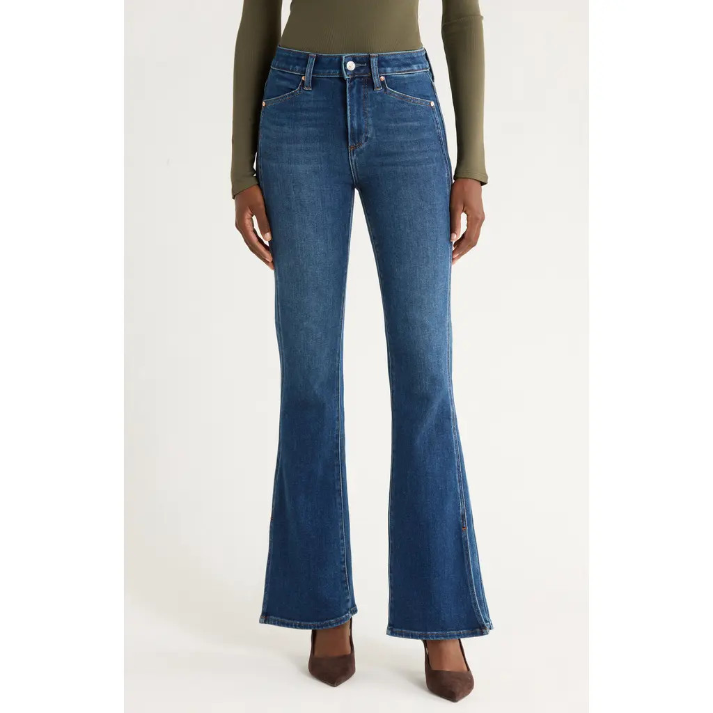 PAIGE Laurel Canyon High Waist Bootcut Jeans in Desolate at Nordstrom, Size 32 | Nordstrom
