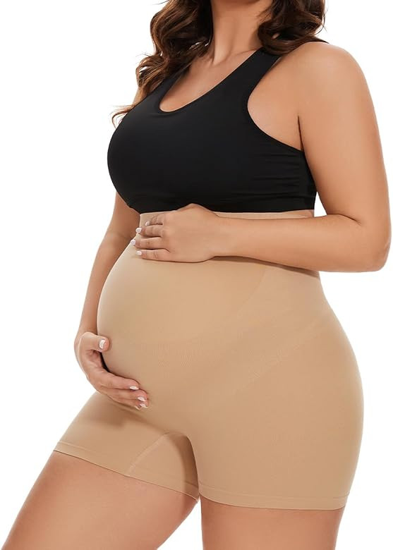 Seamless Maternity Shapewear, Belly Support Pregnancy Underwear for Maternity Photography and Bab... | Amazon (US)