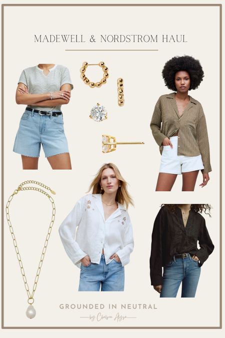 Went shopping today at Nordstrom and madewell. Loving these madewell sale tops, these cute dainty earrings and summery necklace from Nordstrom! 

#LTKStyleTip #LTKSaleAlert