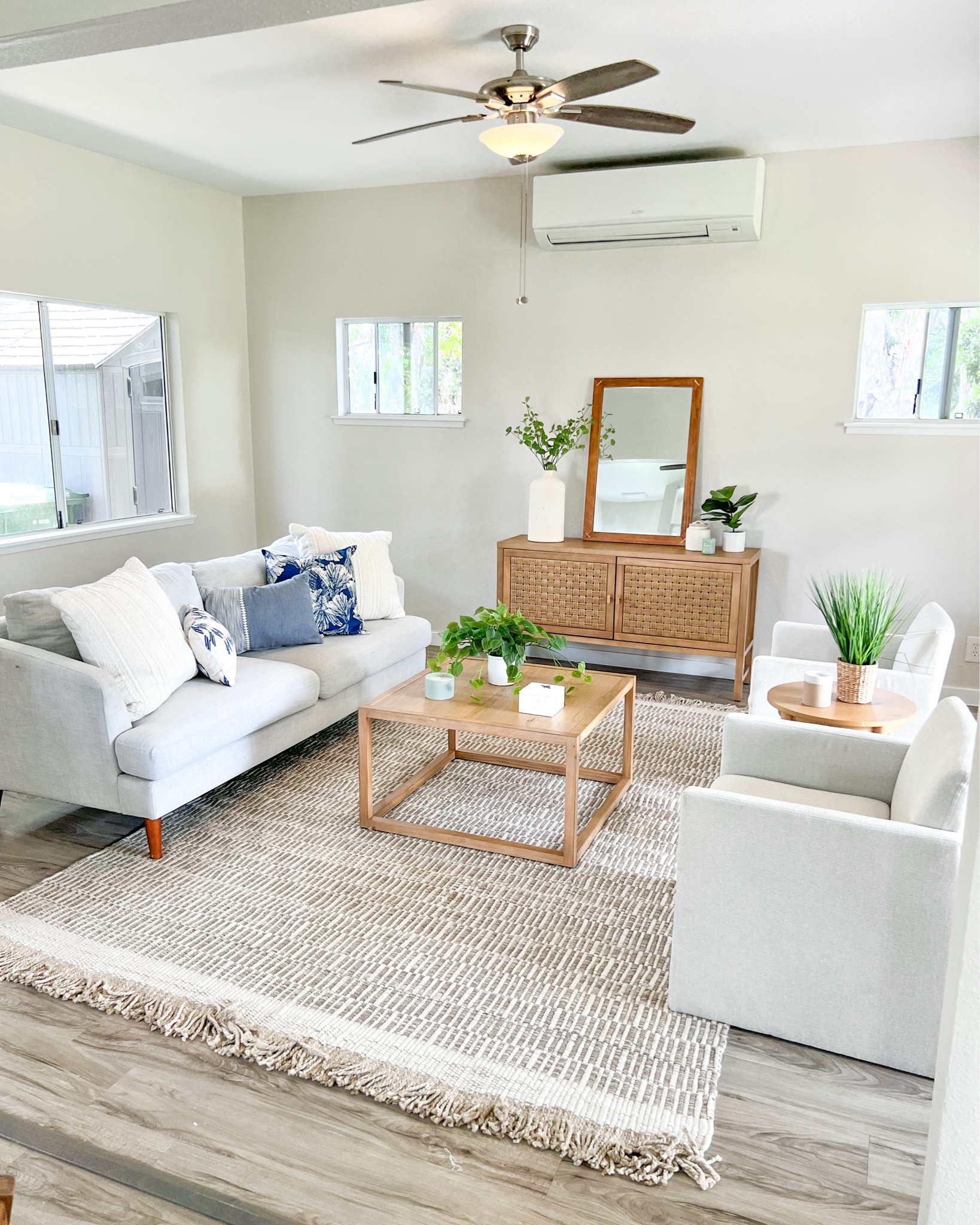 We love this neutral living room space! Perfect spot for family gatherings and family time

#LTKHome