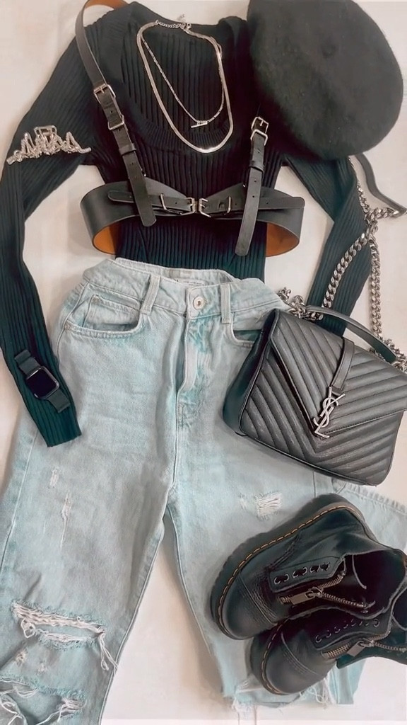 Casual outfit. Amazon fashion. Zara jeans. Luxury handbags. Dr Martin boots. 

#LTKU #LTKstyletip #LTKunder100