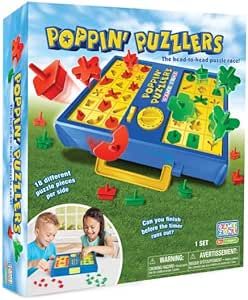 Game Zone Poppin' Puzzlers - Interactive Puzzle Game for 2 Players Ages 4+ - Helps Develop Proble... | Amazon (US)