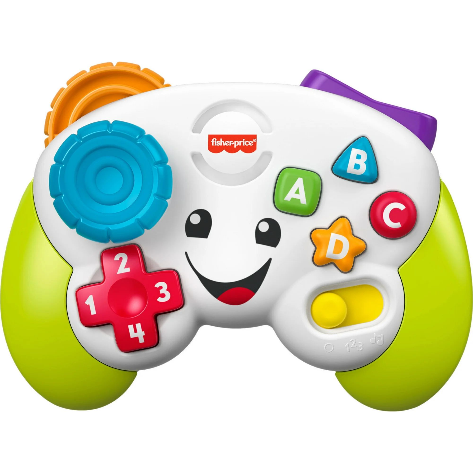 Fisher-Price Laugh & Learn Game & Learn Controller Musical Baby Toy with Lights, Green | Walmart (US)