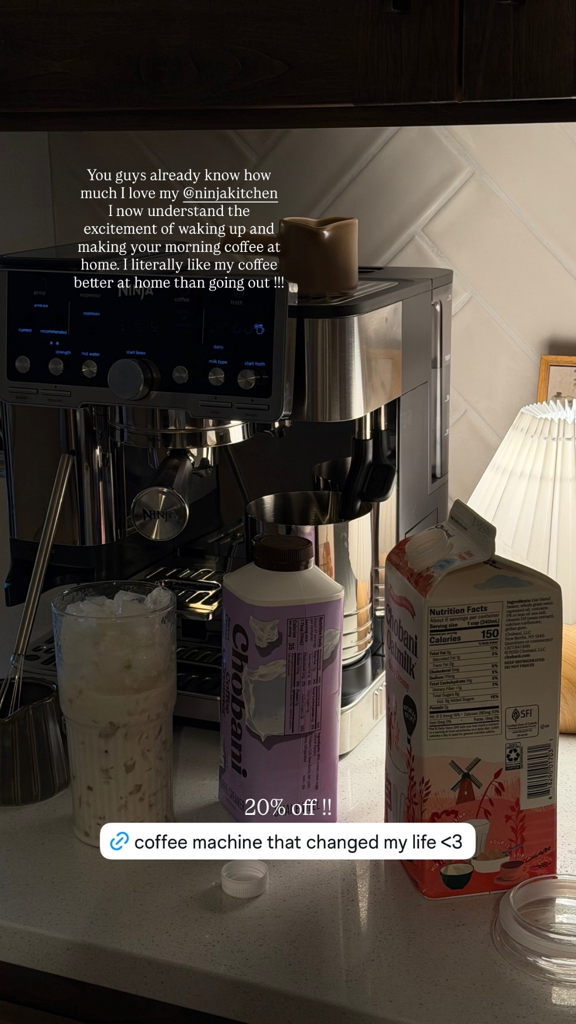 You guys already know how much I love my @ninjakitchen 
I now understand the excitement of waking up and making your morning coffee at home. I literally like my coffee better at home than going out !!! 20% off !!