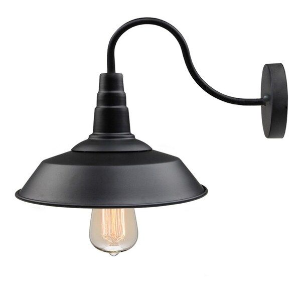 LNC Black Gooseneck Wall Sconces Barn Warehouse Farmhouse | Bed Bath & Beyond