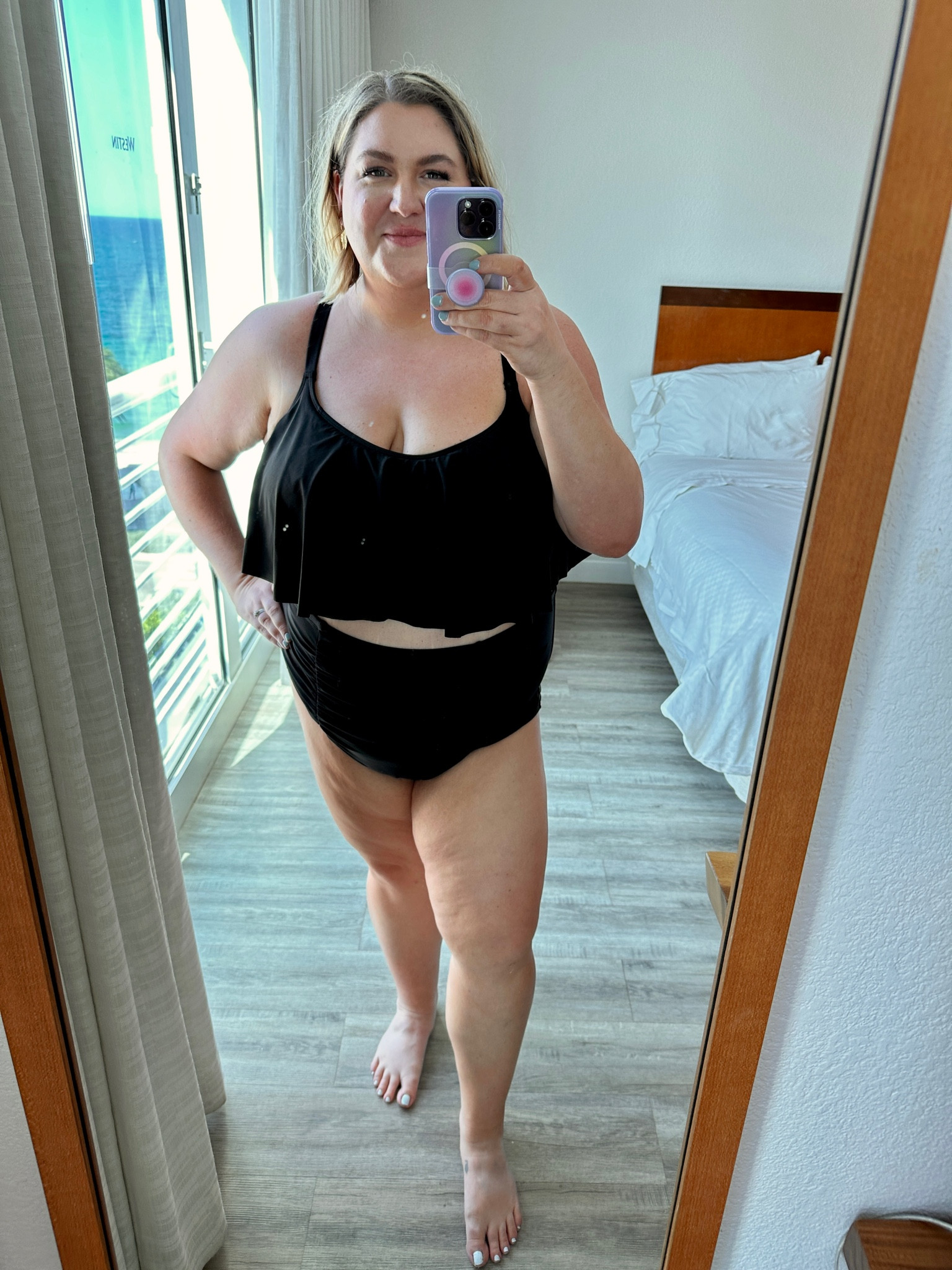 Still obsessed with this swimsuit from Torrid! Purchased last year and it’s held up so well. The bottoms come up really high and the top fits really well. It’s super secure and nothing is falling out! They have this exact same one this year in fun new colors and prints. Perfect for summer and 50% off today! 

#LTKsalealert #LTKcurves #LTKswim