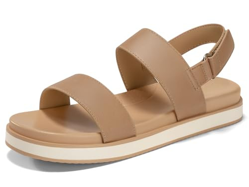 Coutgo Women's Arch Support Adjustable Strap Flat Sandals | Amazon (US)