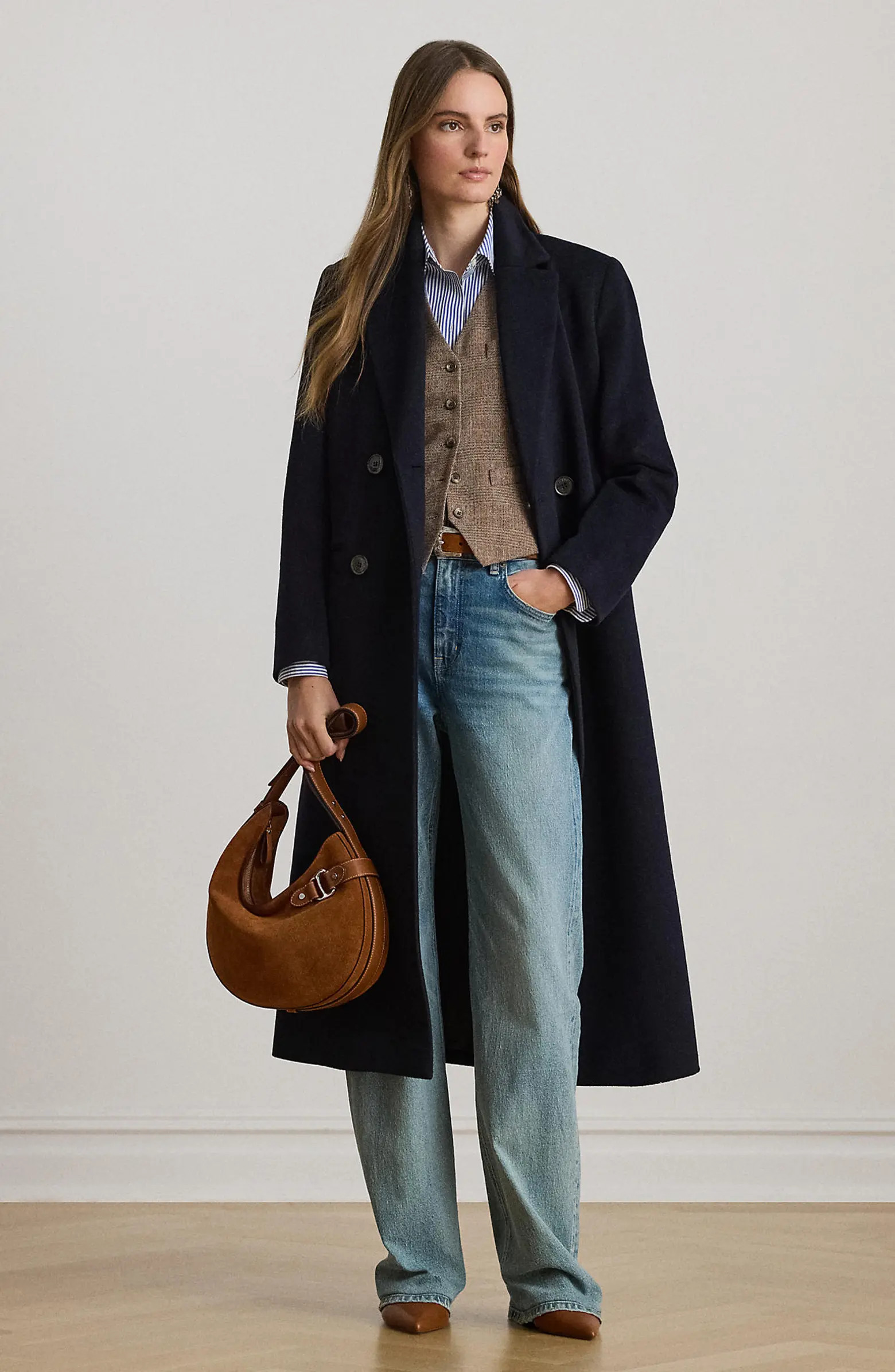 Lauren Ralph Lauren Double Breasted Wool Blend Reefer Coat | Nordstrom | Nordstrom