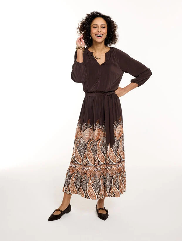 Fit & Flare Midi Dress - Ravishing Paisley | Talbots