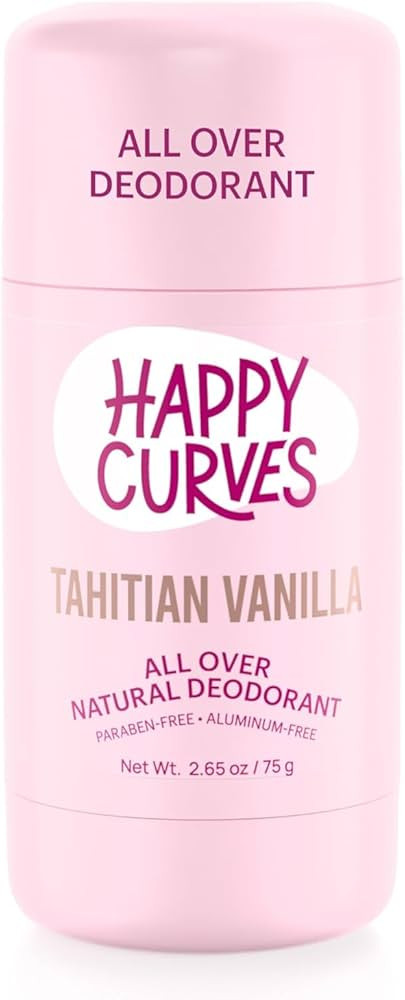 Amazon.com : HAPPY CURVES All Over Whole Body Natural Deodorant for Women - Aluminum-Free - Invis... | Amazon (US)