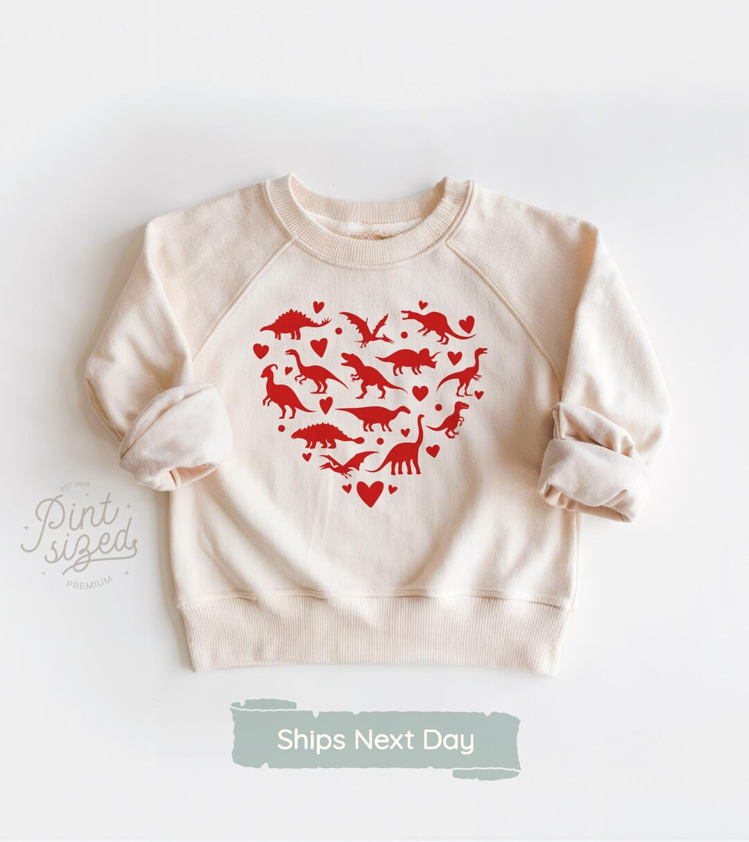 Dinosaur Heart Toddler Shirt Boys Valentine's Day Tee Cute Retro Kids Tee Boys Dino Natural Sweat... | Etsy (US)
