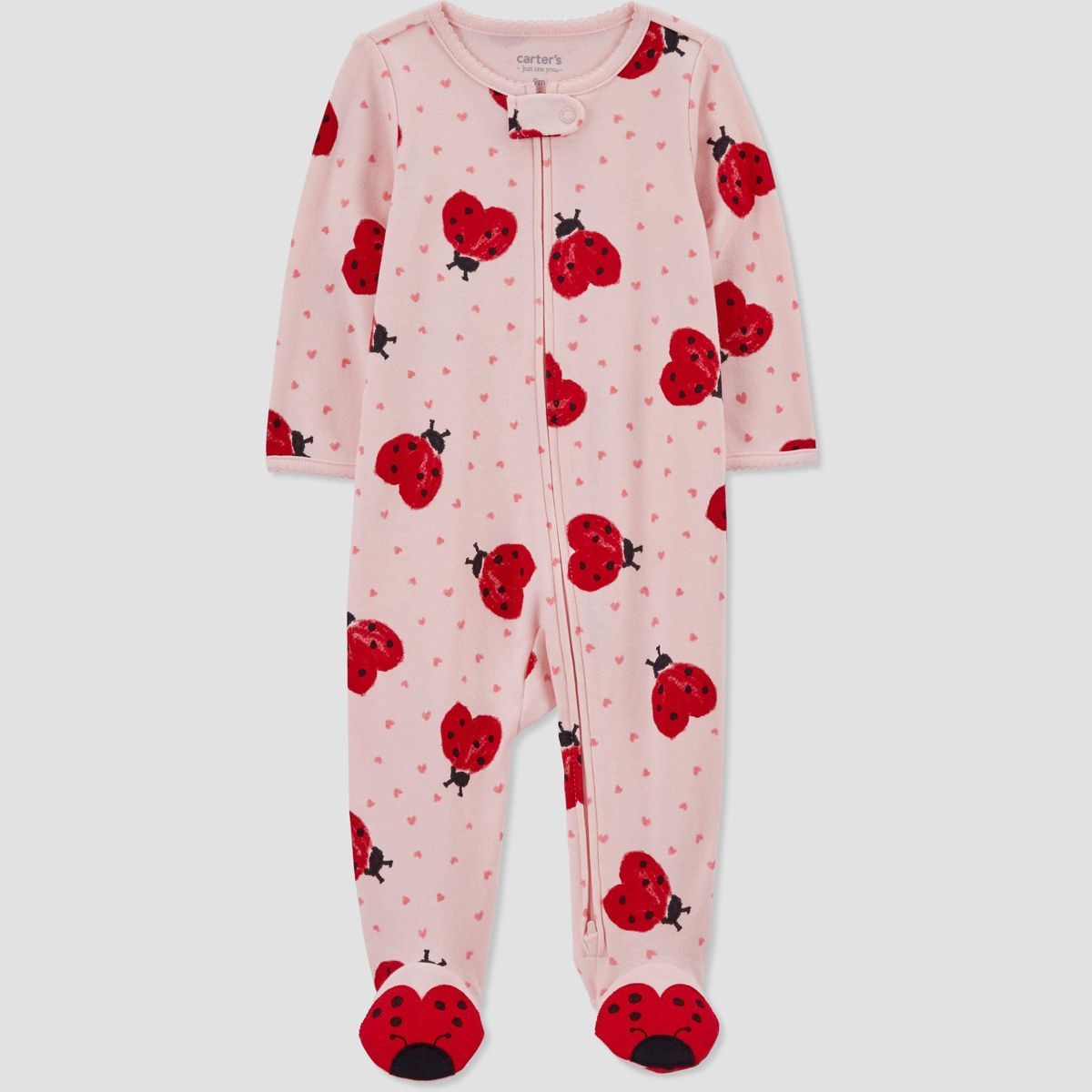 Carter's Just One You®️ Baby Girls' Ladybug Footed Pajama - Pink | Target