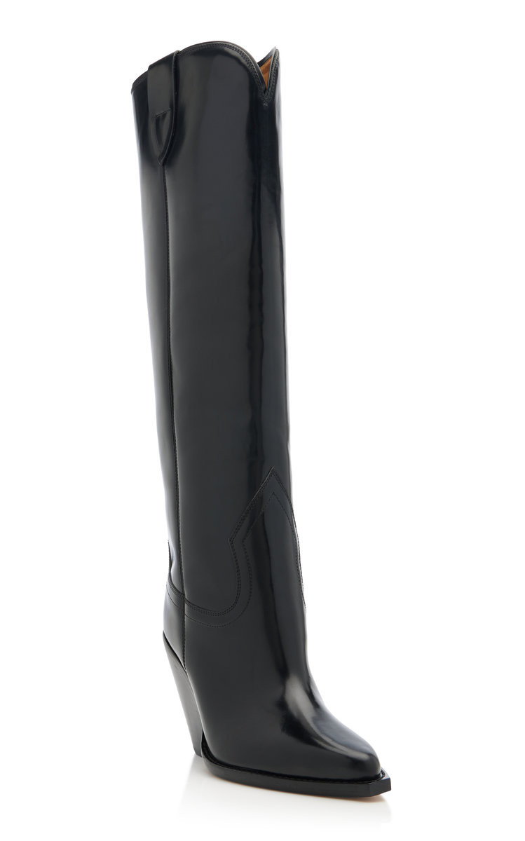 Lomero Leather Knee Western Boots | Moda Operandi (Global)